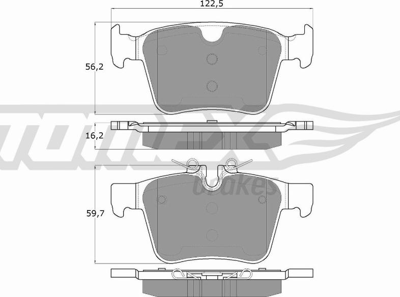 TOMEX brakes TX 18-16 - Kit de plaquettes de frein, frein à disque cwaw.fr