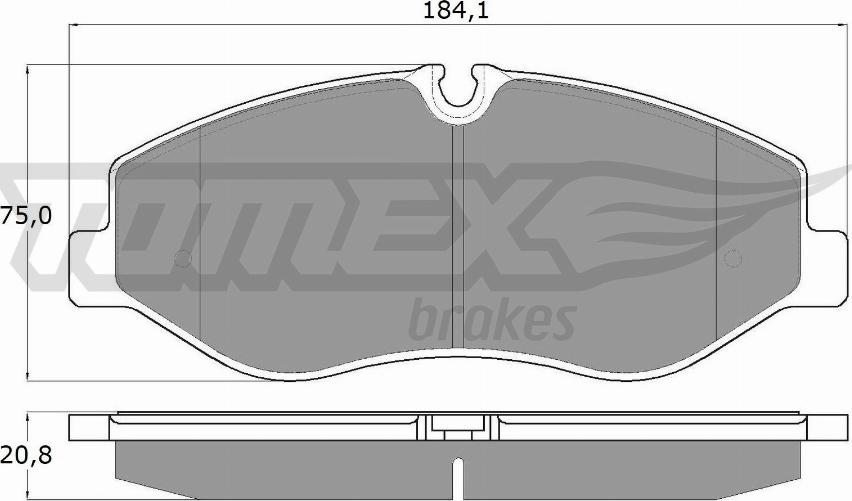 TOMEX brakes TX 18-12 - Kit de plaquettes de frein, frein à disque cwaw.fr