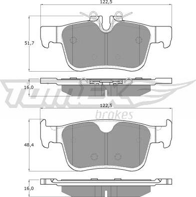 TOMEX brakes TX 18-87 - Kit de plaquettes de frein, frein à disque cwaw.fr