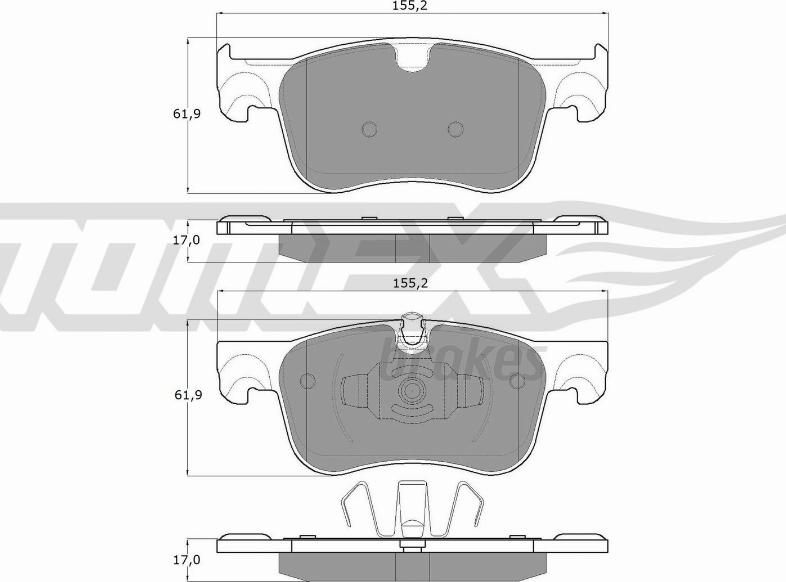 TOMEX brakes TX 18-35 - Kit de plaquettes de frein, frein à disque cwaw.fr