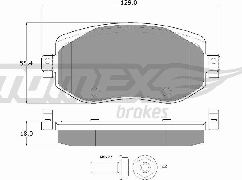 TOMEX brakes TX 18-33 - Kit de plaquettes de frein, frein à disque cwaw.fr