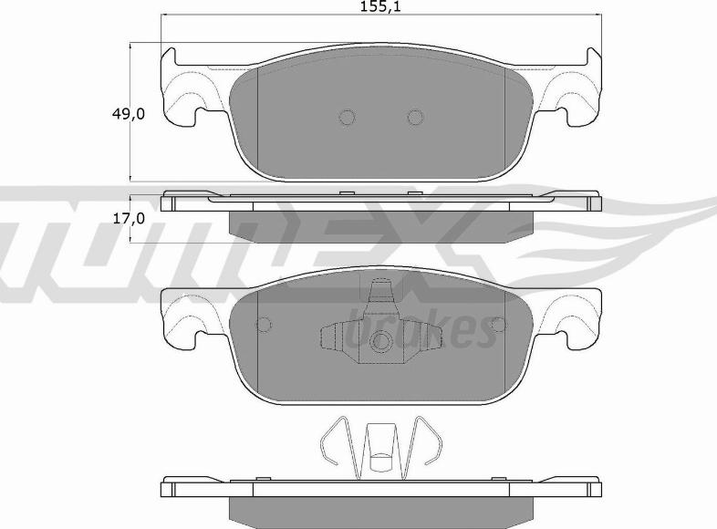 TOMEX brakes TX 18-32 - Kit de plaquettes de frein, frein à disque cwaw.fr