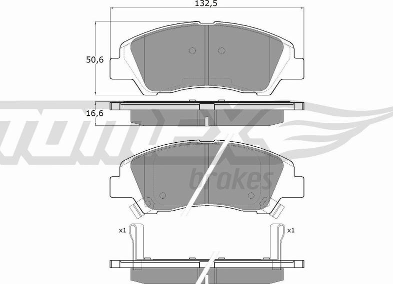 TOMEX brakes TX 18-29 - Kit de plaquettes de frein, frein à disque cwaw.fr