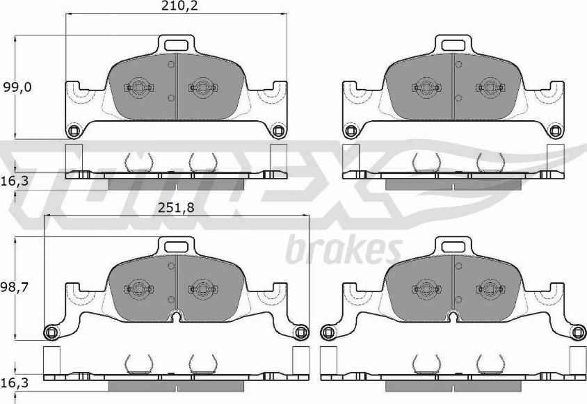 TOMEX brakes TX 18-22 - Kit de plaquettes de frein, frein à disque cwaw.fr