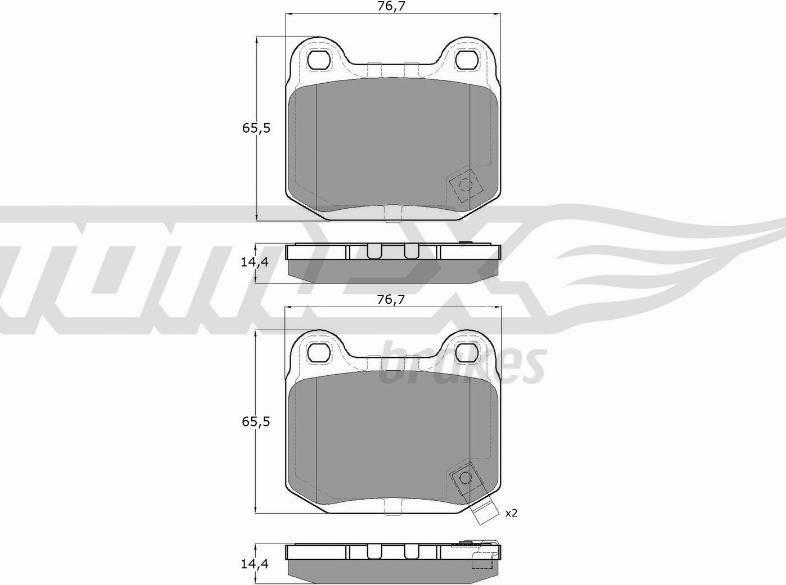 TOMEX brakes TX 18-72 - Kit de plaquettes de frein, frein à disque cwaw.fr