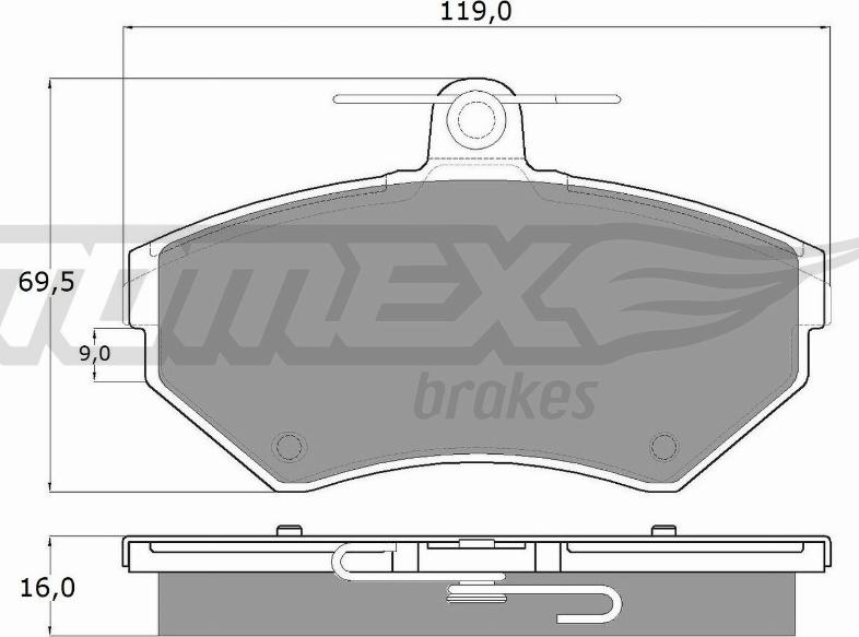 TOMEX brakes TX 13-94 - Kit de plaquettes de frein, frein à disque cwaw.fr