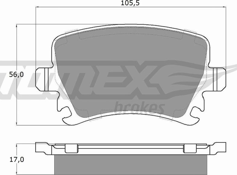 TOMEX brakes TX 13-95 - Kit de plaquettes de frein, frein à disque cwaw.fr