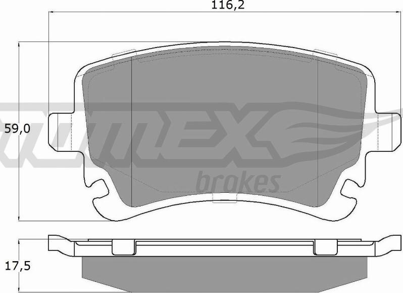 TOMEX brakes TX 13-961 - Kit de plaquettes de frein, frein à disque cwaw.fr