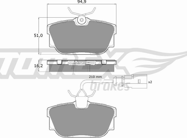 TOMEX brakes TX 13-901 - Kit de plaquettes de frein, frein à disque cwaw.fr