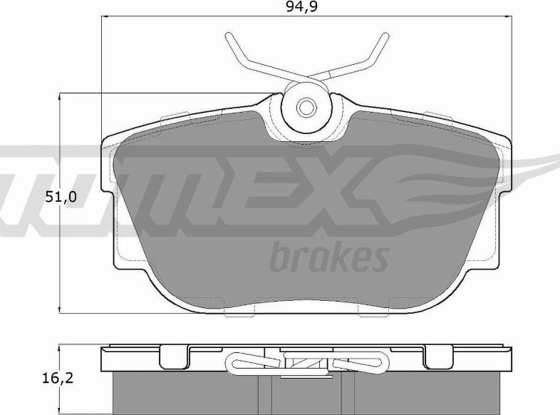 TOMEX brakes TX 13-90 - Kit de plaquettes de frein, frein à disque cwaw.fr