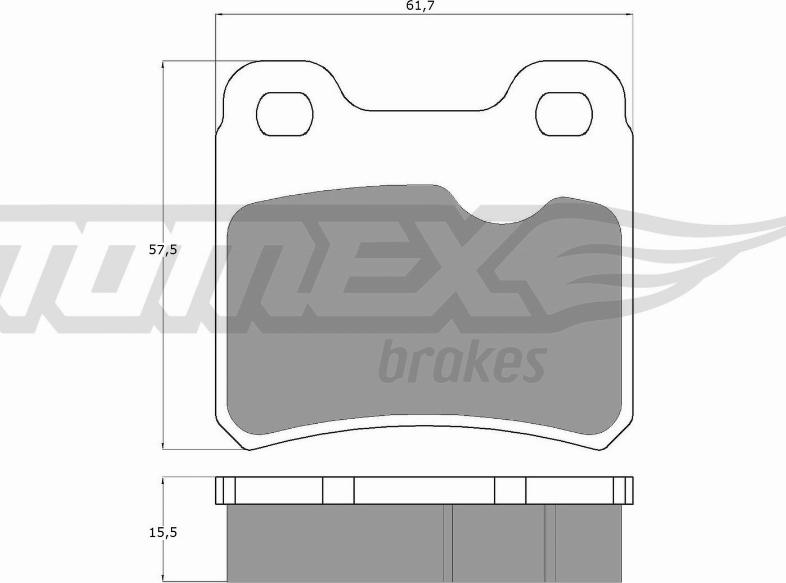 TOMEX brakes TX 13-49 - Kit de plaquettes de frein, frein à disque cwaw.fr