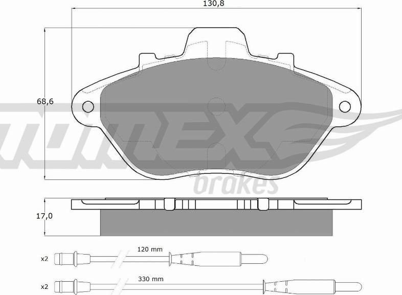 TOMEX brakes TX 13-45 - Kit de plaquettes de frein, frein à disque cwaw.fr