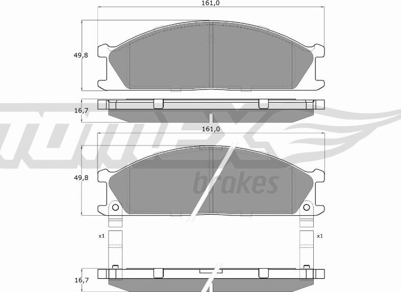 TOMEX brakes TX 13-40 - Kit de plaquettes de frein, frein à disque cwaw.fr