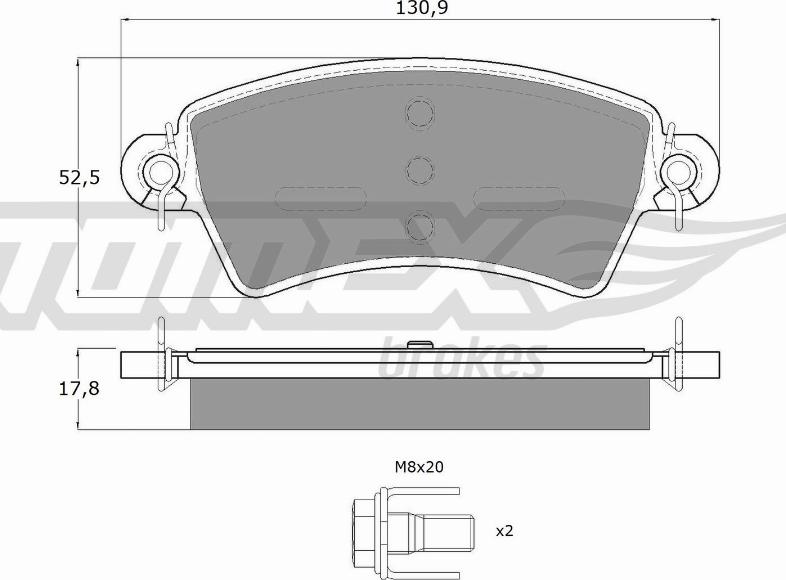 TOMEX brakes TX 13-41 - Kit de plaquettes de frein, frein à disque cwaw.fr