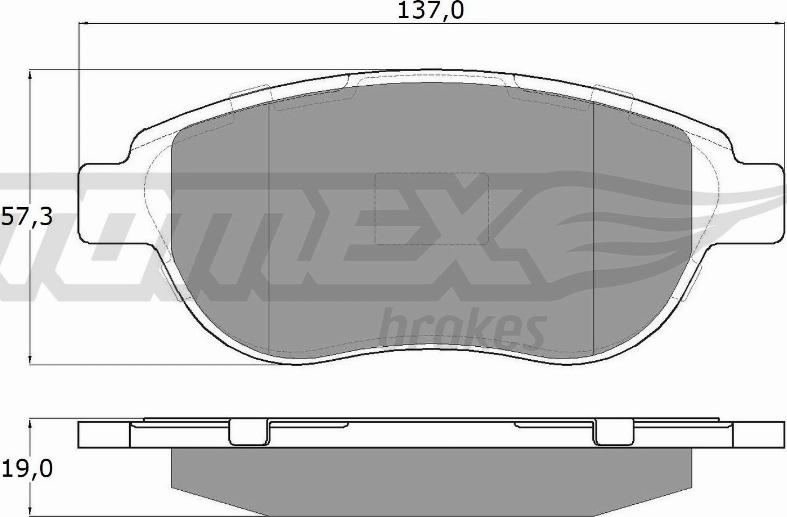 TOMEX brakes TX 13-42 - Kit de plaquettes de frein, frein à disque cwaw.fr