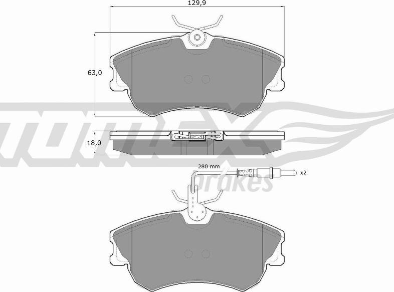 TOMEX brakes TX 13-47 - Kit de plaquettes de frein, frein à disque cwaw.fr