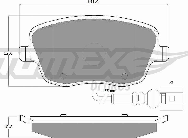 TOMEX brakes TX 13-591 - Kit de plaquettes de frein, frein à disque cwaw.fr