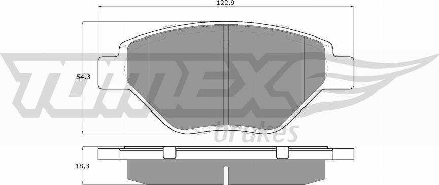 TOMEX brakes TX 13-53 - Kit de plaquettes de frein, frein à disque cwaw.fr