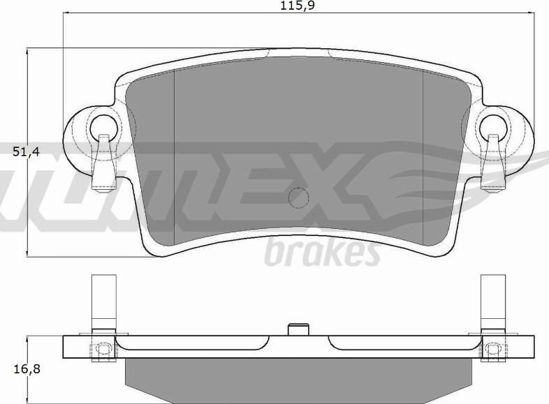 TOMEX brakes TX 13-52 - Kit de plaquettes de frein, frein à disque cwaw.fr