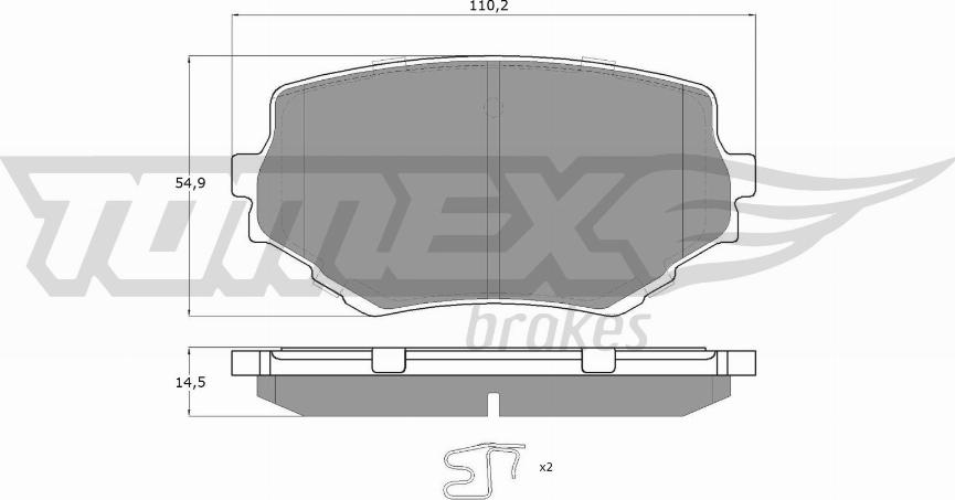 TOMEX brakes TX 13-60 - Kit de plaquettes de frein, frein à disque cwaw.fr