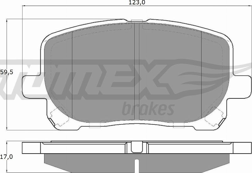 TOMEX brakes TX 13-67 - Kit de plaquettes de frein, frein à disque cwaw.fr