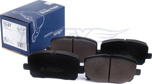 TOMEX brakes TX 13-67 - Kit de plaquettes de frein, frein à disque cwaw.fr