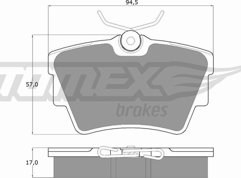 TOMEX brakes TX 13-09 - Kit de plaquettes de frein, frein à disque cwaw.fr