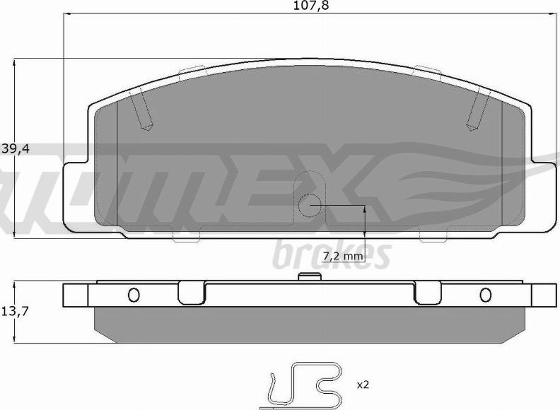 TOMEX brakes TX 13-06 - Kit de plaquettes de frein, frein à disque cwaw.fr