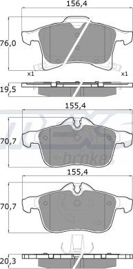 TOMEX brakes TX 13-00 - Kit de plaquettes de frein, frein à disque cwaw.fr