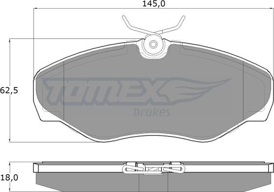 TOMEX brakes TX 13-08 - Kit de plaquettes de frein, frein à disque cwaw.fr