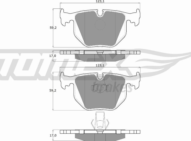 TOMEX brakes TX 13-19 - Kit de plaquettes de frein, frein à disque cwaw.fr