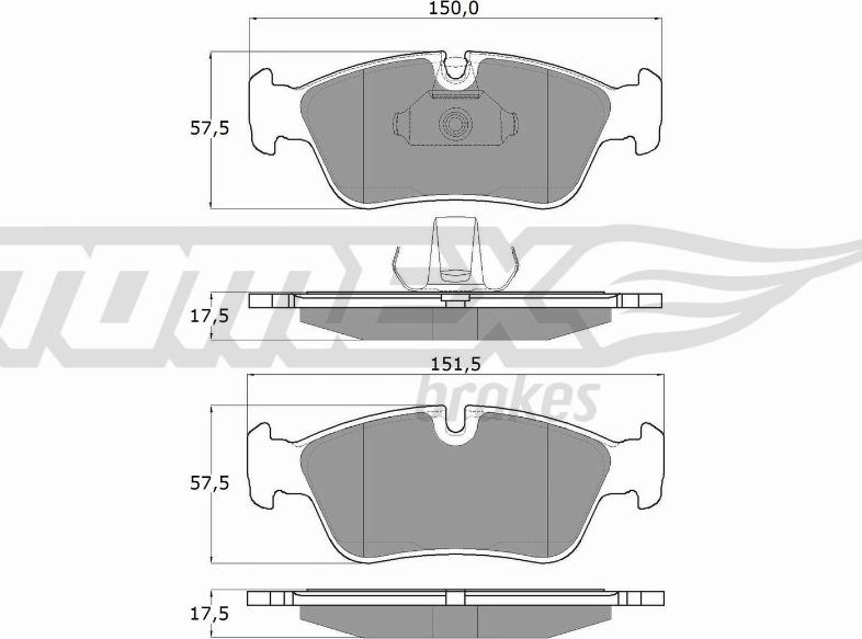 TOMEX brakes TX 13-16 - Kit de plaquettes de frein, frein à disque cwaw.fr