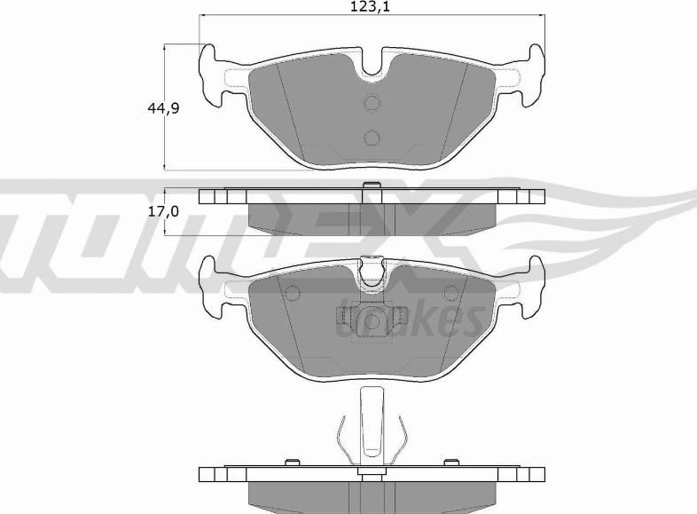 TOMEX brakes TX 13-17 - Kit de plaquettes de frein, frein à disque cwaw.fr