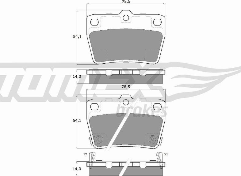 TOMEX brakes TX 13-86 - Kit de plaquettes de frein, frein à disque cwaw.fr