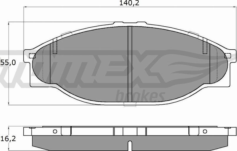 TOMEX brakes TX 13-80 - Kit de plaquettes de frein, frein à disque cwaw.fr