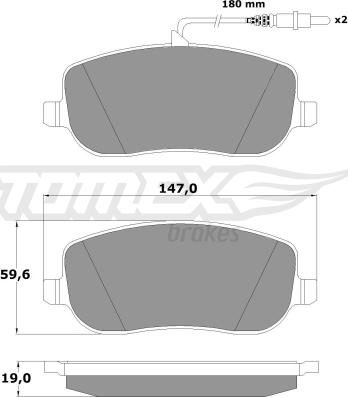 TOMEX brakes TX 13-34 - Kit de plaquettes de frein, frein à disque cwaw.fr