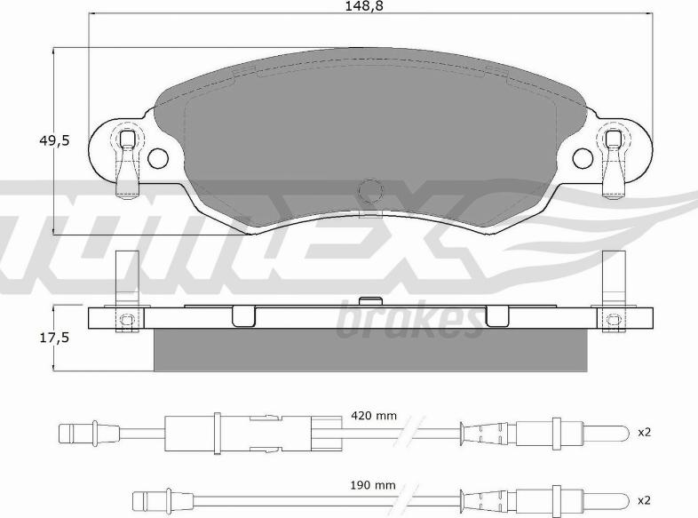 TOMEX brakes TX 13-30 - Kit de plaquettes de frein, frein à disque cwaw.fr