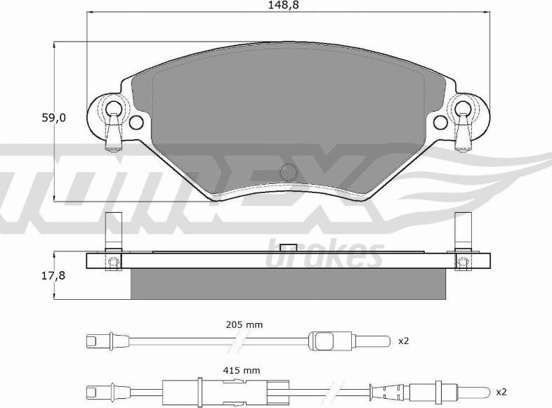 TOMEX brakes TX 13-31 - Kit de plaquettes de frein, frein à disque cwaw.fr