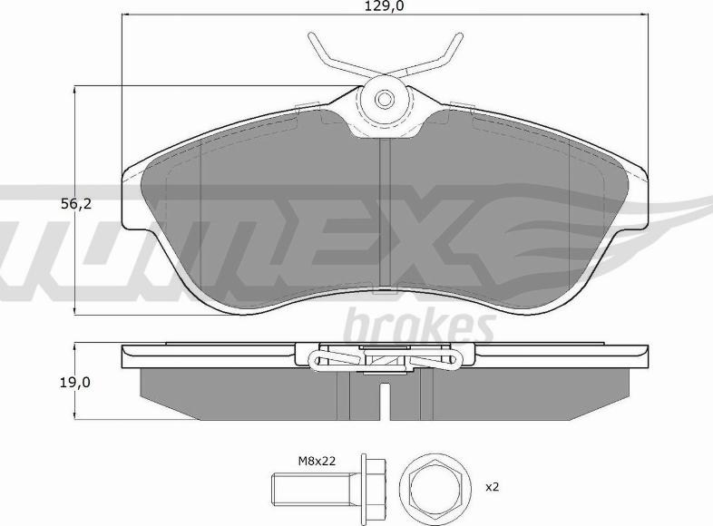 TOMEX brakes TX 13-29 - Kit de plaquettes de frein, frein à disque cwaw.fr