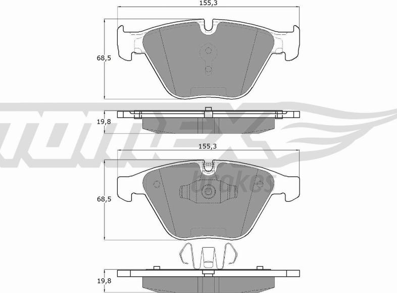 TOMEX brakes TX 13-251 - Kit de plaquettes de frein, frein à disque cwaw.fr