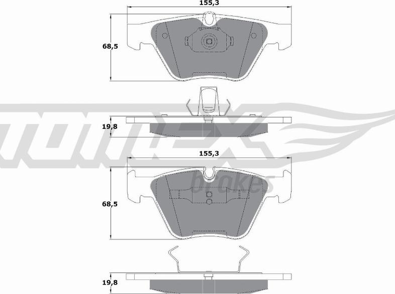 TOMEX brakes TX 13-25 - Kit de plaquettes de frein, frein à disque cwaw.fr