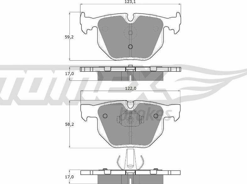 TOMEX brakes TX 13-26 - Kit de plaquettes de frein, frein à disque cwaw.fr