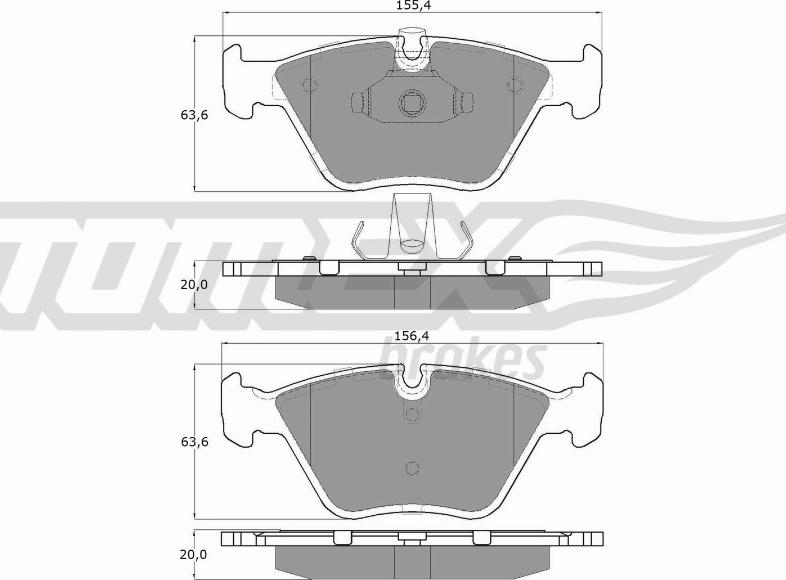 TOMEX brakes TX 13-20 - Kit de plaquettes de frein, frein à disque cwaw.fr