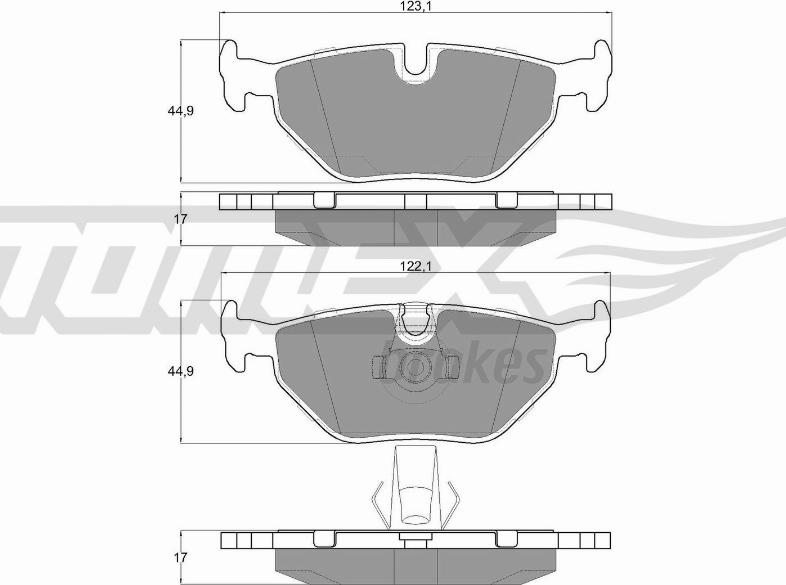 TOMEX brakes TX 13-21 - Kit de plaquettes de frein, frein à disque cwaw.fr