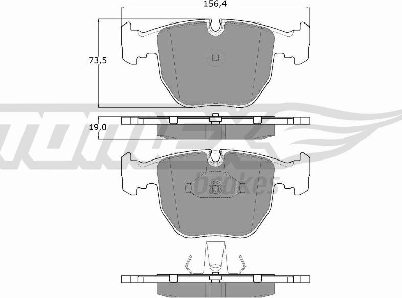 TOMEX brakes TX 13-23 - Kit de plaquettes de frein, frein à disque cwaw.fr