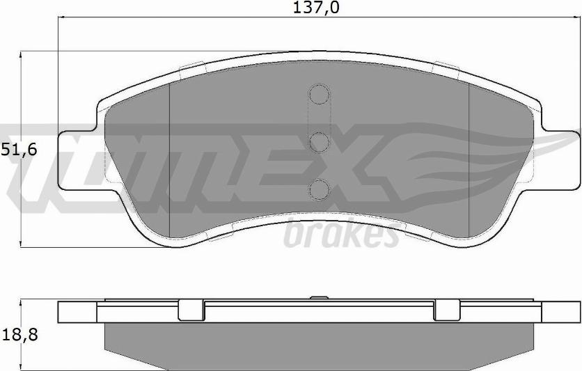 TOMEX brakes TX 13-27 - Kit de plaquettes de frein, frein à disque cwaw.fr