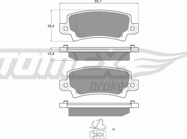 TOMEX brakes TX 13-75 - Kit de plaquettes de frein, frein à disque cwaw.fr