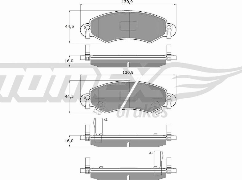 TOMEX brakes TX 12-96 - Kit de plaquettes de frein, frein à disque cwaw.fr