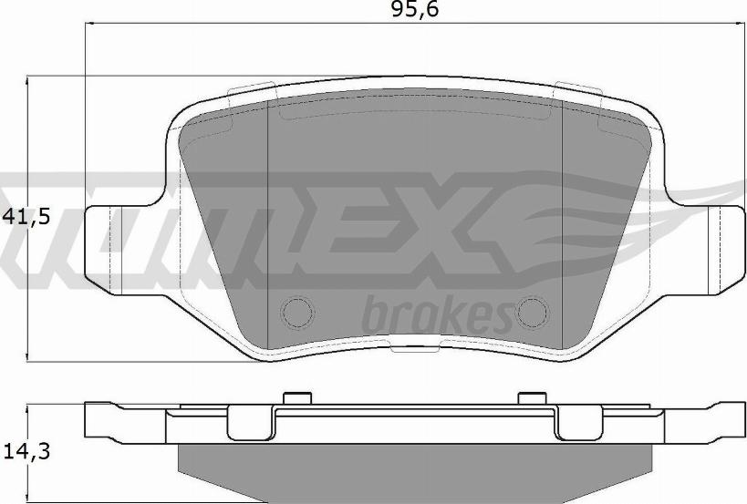 TOMEX brakes TX 12-90 - Kit de plaquettes de frein, frein à disque cwaw.fr