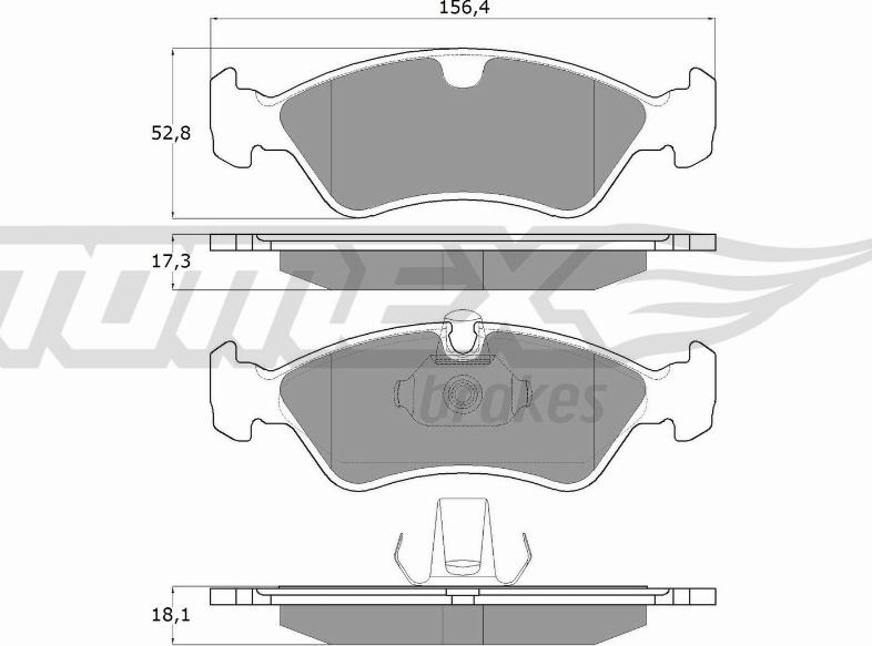 TOMEX brakes TX 12-98 - Kit de plaquettes de frein, frein à disque cwaw.fr